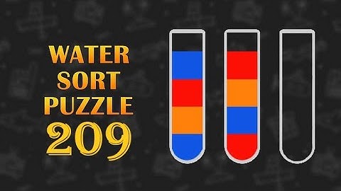 Sort Puzzle Level 209 (No extra/additional tube used)