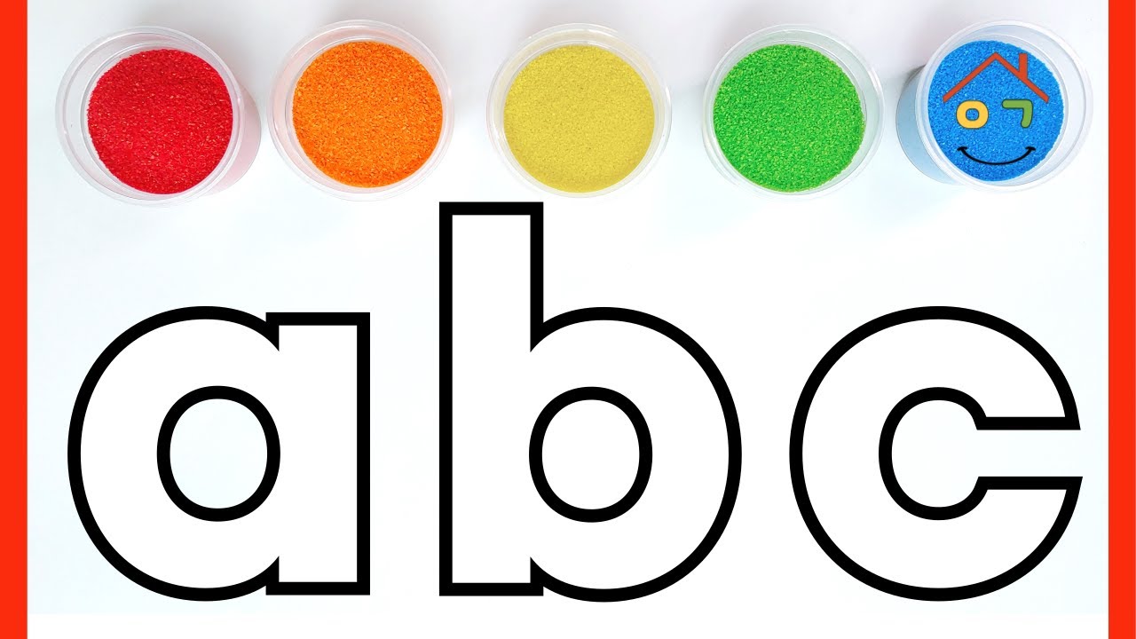 Alphabet Song | Alphabet  a부터 z까지 그리고 물풀과 색모래로 색칠해 보았어요. | abc song | a to z | small abcd