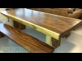 Live edge Suar wood dining table slab