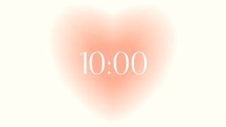 10 minute timer for study with Alarm in the End,  aesthetic timer, classroom timer.
