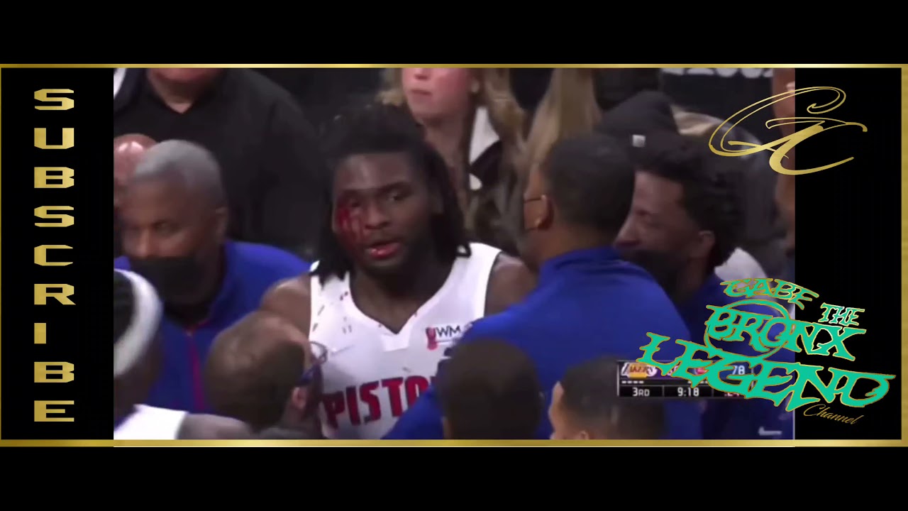 Lebron James Isaiah Stewart both ejected after Elbow then scuffle. FULL ...