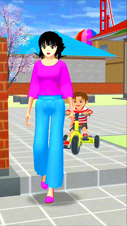 Tanpa sepengetahuan Rena, Yuta terjatuh#sakuraschoolsimulator #cartoon #funny