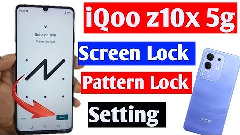 Iqoo z10x 5g screen lock setup kaise kare | pattern lock setting in iqoo z10x 5g