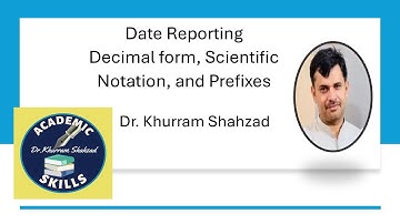 Scientific Writing Series || Data Forms in Scientific Literature || Dr. Khurram Shahzad