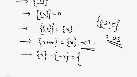 Greatest Integer Function and Fractional part function || part 2