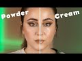 Nur Powder oder Cream Makeup ❔ Was sieht besser aus im Makeup Vergleich?