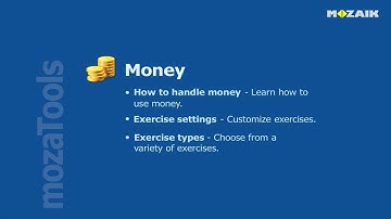 mozaBook Interactive Teaching Software - Money tutorial video