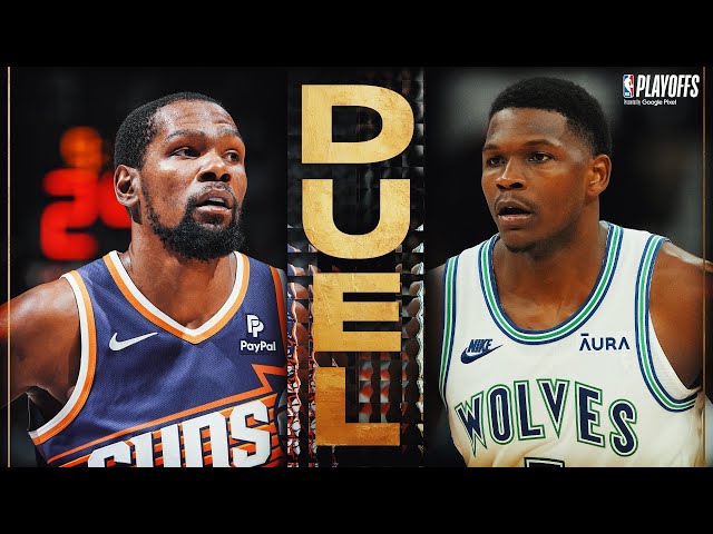 GAME 1 DUEL 🚨 Kevin Durant (31 PTS) vs Anthony Edwards (33 PTS) | April 20, 2024 class=