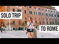 My Solo Trip to ROME | Travel Vlog