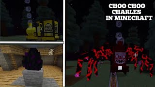 Escaping From Choo Choo Charles In Minecraft • MINECRAFT