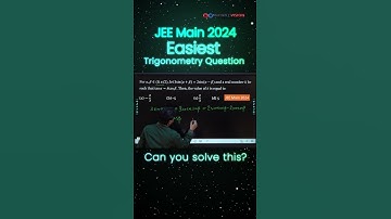 JEE Main 2024 PYQ | Trigonometry | Easiest Question #shorts #jeemains