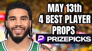 (8-2 NBA RUN) NBA PRIZEPICKS PLAYOFFS! | MONDAY | 05/13/2024 | 4 BEST PLAYER PROPS TODAY!