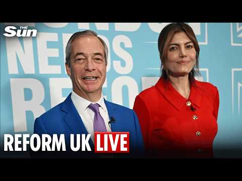 LIVE: Reform's Nigel Farage and Laila Cunningham hold press conference