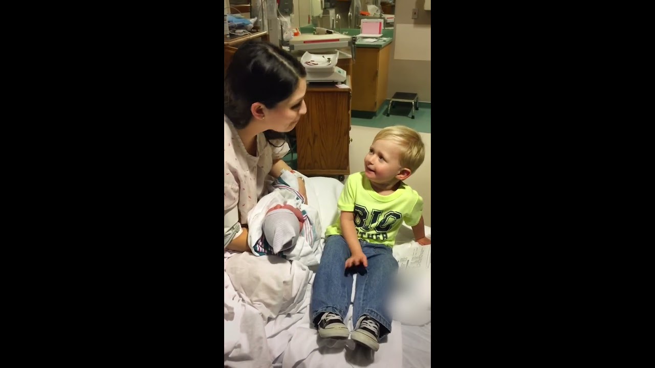 Little Boy Says I Don T Care When Meeting His Baby Sister For The First Time SWNS Shorts
