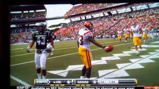 USC's Ronald Johnson's extra point touchdown catch vs Hawaii 2010