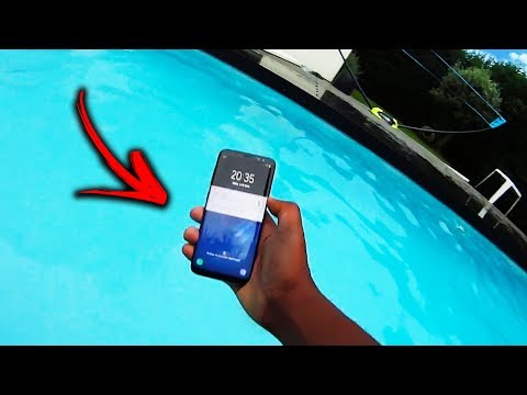 QUASE PARTI UM GALAXY S8 NA PISCINA !