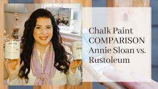 Chalk Paint Comparison and Review: Annie Sloan vs. Rustoleum Chalk Paint ♡MissJustinaMarie