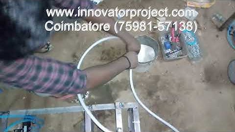 Fabrication of Automatic pneumatic reciprocating water pumping system project center chennai - india