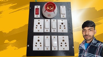 5 socket 4 switch 1 holder and inticator connection kaise kare