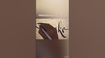 Calligraphy..short video writing your name on Procreate