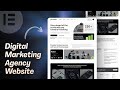 Build Digital Marketing Agency Website With Elementor | Full Tutorial 2026