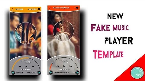 Fake music player Template editing in Alight motion| Alight motion video editing tutorial in tamil