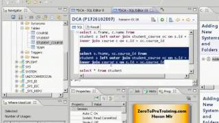 Famous SAP HANA Studio Tutorial 22 - Right/Left Outer Joins of Three Tables Profile