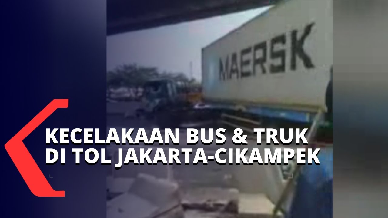 Sopir Diduga Mengantuk, Kecelakaan Truk dan Bus Tak Terhindarkan di Tol Jakarta-Cikampek