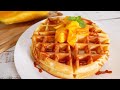 วาฟเฟิล แป้งนุ่มนานไม่ฝืดคอ ส่วนผสมไม่ยุ่งยาก อาหารเช้าทำกินง่าย Waffle Homemade|Krua Maenai