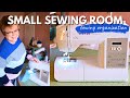 SEWING ROOM ORGANIZATION IDEAS | SMALL SEWING ROOM how to set up a small sewing room