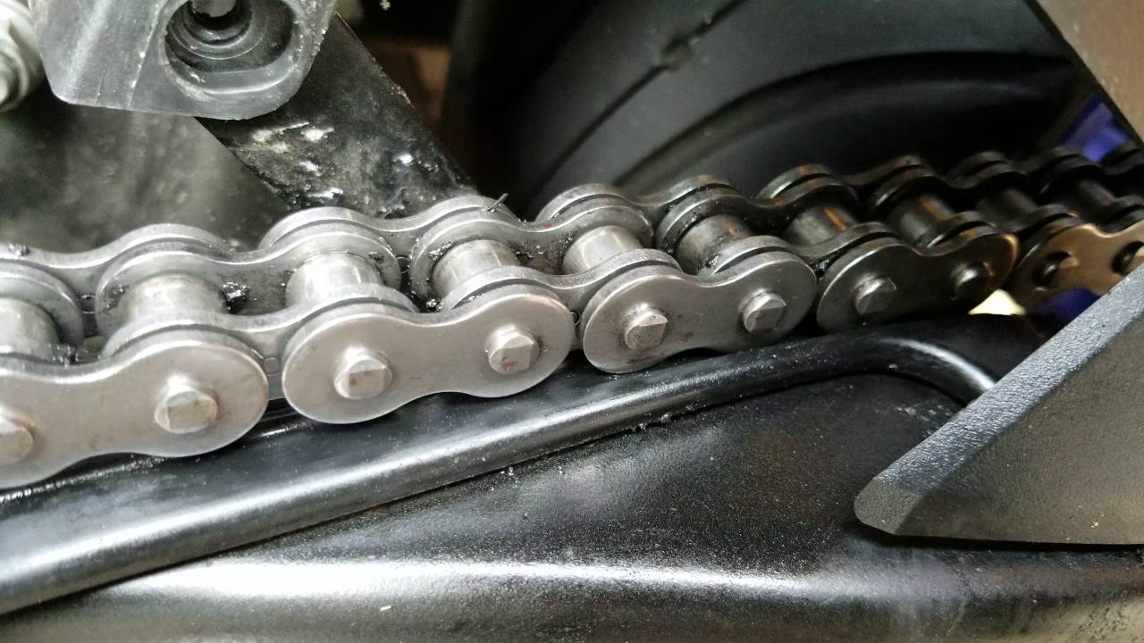 Fz07 chain guide rubbing 2 YouTube