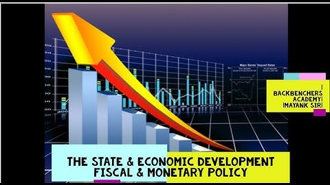 THE STATE & ECONOMIC DEVELOPMENT|FISCAL POLICY|MONETARY POLICY|BACKBENCHERS ACADEMY|MAYANK SIR|PART1