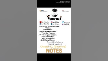 Class 10 Chapter 12 Electricity Notes