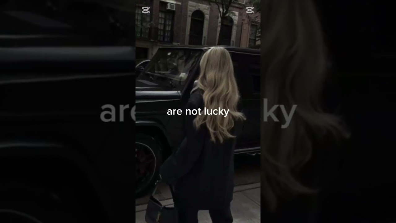 Successful people are not lucky 