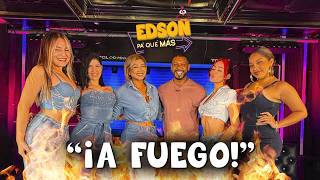 SON TENTACION LLEGÓ CON HARTO FUEGO AL SET DE "EPQM"