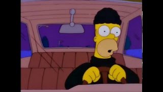 Homer Simpson Stealing a Car for Moe