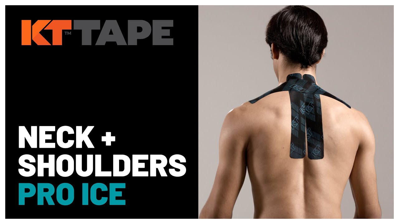 KT Tape Pro Ice: наложение на шею и плечи.