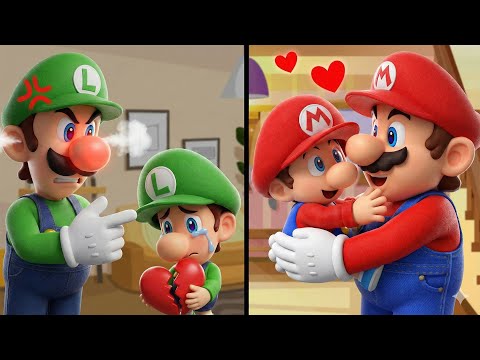 Bebé Mario vs Bebé Luigi: ¿Qué familia es más feliz? | Súper Mario Bros La Película