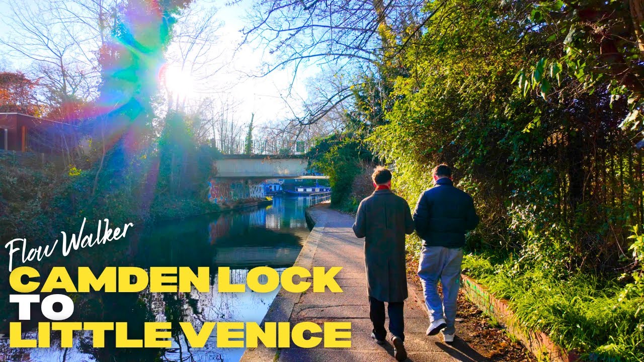 Camden Lock to Little Venice 4K ASMR - A Peaceful London Walking Tour 2026