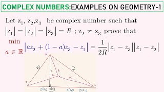 EXAMPLES ON COMPLEX NUMBERS IN GEOMETRY-1 |COMPLEX NUMBERS| JEE ADVANCED|JEE MAIN