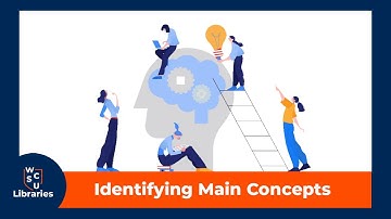 Identifying Main Concepts - WCSU Library Tutorials
