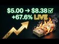 I Turned $5 into $8.38 LIVE — $5 to $5K Challenge Pre-Ttrade 4 | ForexDelight