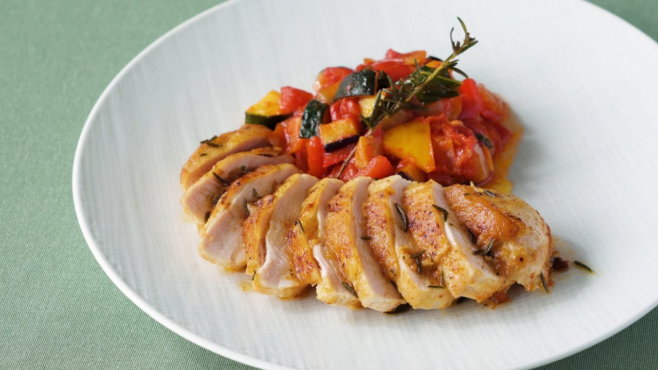 第6回 スパイシーチキンと夏野菜のラタトゥイユ風 Chefs Online おうちレシピ ホテルニューオータニ 東京