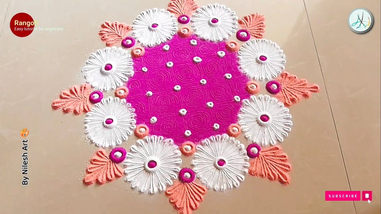 The Art of Rangoli:Step-by-Step Guide for Diwali 2025 . Diwali🪔special Rangoli2025 I New rangoli.