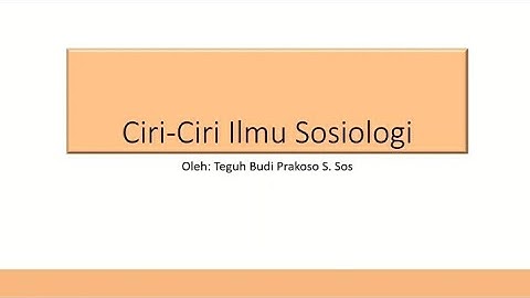 Ilmu sosiologi dapat digunakan untuk menjelaskan fenomena yang terjadi dalam masyarakat