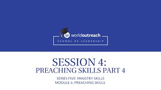 Celebrity School of Leadership | Series Five | Module 6 | Session 4: PREACHING SKILLS PART 4 Wealth