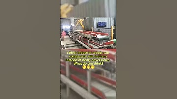 I think industrial robots can collaborate with humans instead of being adversaries.#automation#robot