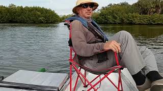 UNSINKABLE Skiff by Expandacraft: First tests with small motor.