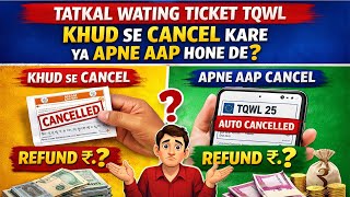 Tatkal Waiting Ticket Cancellation Charges  Tatkal Waiting Ticket Refund 2026  Tqwl Cancellation