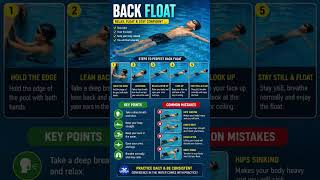 🏊♂️ Back Float Mastery in 30 Seconds! | Learn to Float Like a Pro 😎 #Swimming